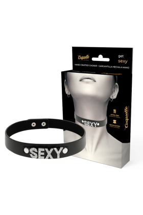 Sexy Veganes Leder-Halsband von Coquette Accessories kaufen | Fesselliebe
