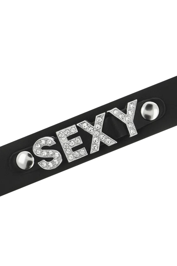 Handgefertigtes Halsband Vegan Kunstleder - Sexy von Coquette Accessories kaufen - Fesselliebe