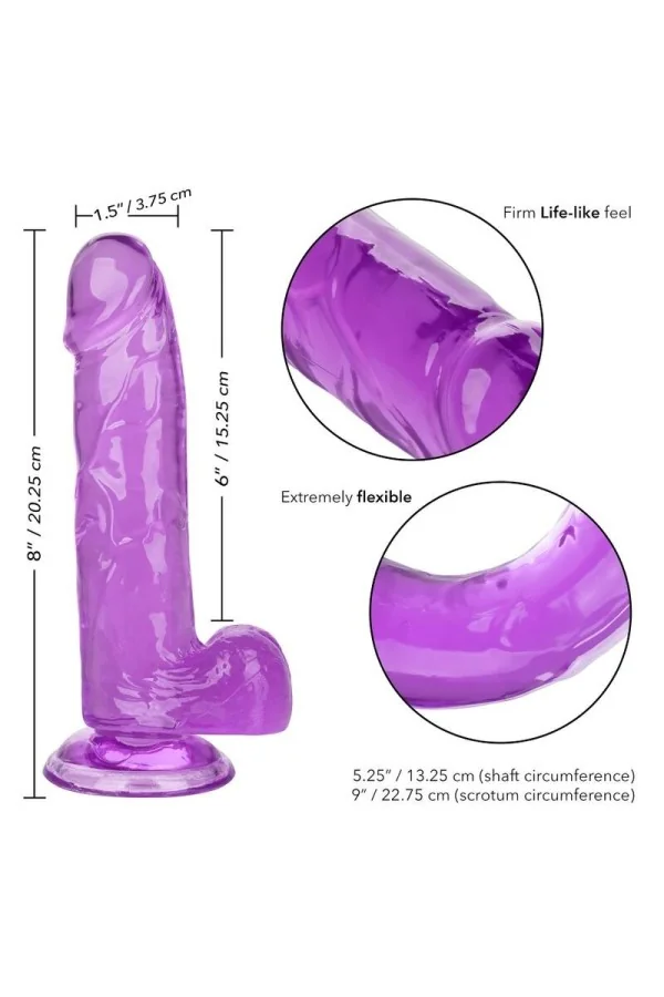 Calex Size Queen Dildo - Lila 15,3 cm von California Exotics kaufen - Fesselliebe