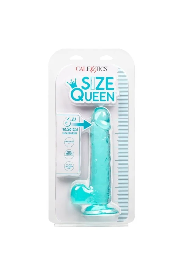 Calex Size Queen Dildo - blau 15.3 cm von California Exotics kaufen - Fesselliebe