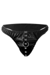 Schwarze Unterwäsche mit Leine One Size (s-l) von Darkness Bondage kaufen - Fesselliebe