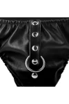 Schwarze Unterwäsche mit Leine One Size (s-l) von Darkness Bondage kaufen - Fesselliebe