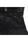 SUBBLIME - BABYDOLL-TÜLLSTOFF MIT SPITZE UND BLUMENDETAIL SCHWARZ S/M kaufen - Fesselliebe