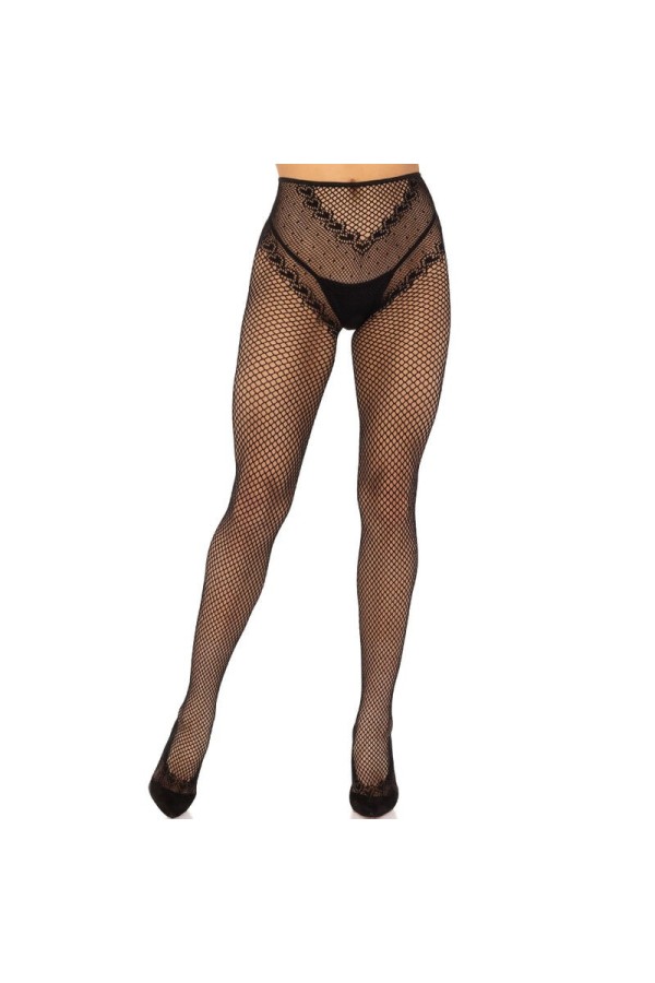 Netzstrümpfe ohne Schritt Schwarz von Leg Avenue Hosiery kaufen | Fesselliebe