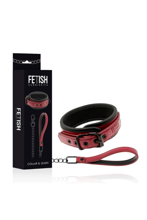 Dark Room Halsband mit Leine von Fetish Submissive Dark Room kaufen - Fesselliebe