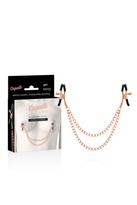 Fantasy-Nippelclips aus Metall mit Kette von Coquette Fantasy kaufen | Fesselliebe