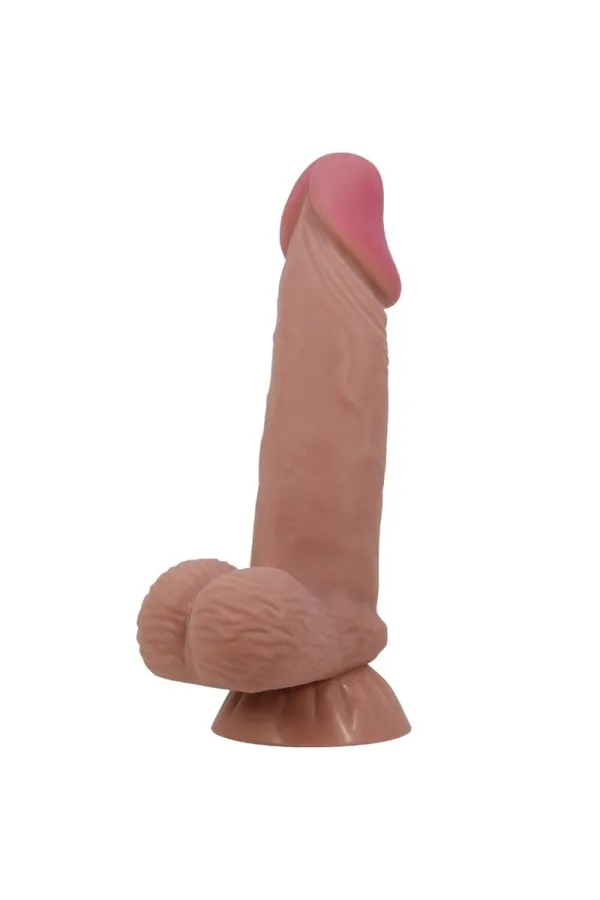 PRETTY LOVE - SLIDING SKIN SERIES REALISTISCHER DILDO MIT SCHIEBENDEM BRAUNEN HAUTSAUGNAPF 19,4 CM kaufen - Fesselliebe