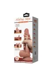 PRETTY LOVE - SLIDING SKIN SERIES REALISTISCHER DILDO MIT SCHIEBENDEM BRAUNEN HAUTSAUGNAPF 19,4 CM kaufen - Fesselliebe