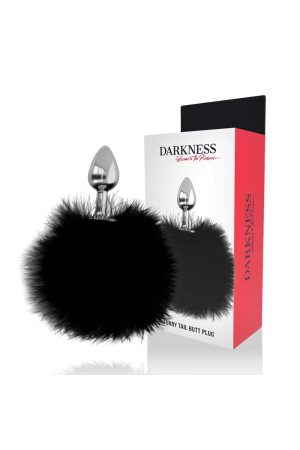 Extra Anal Buttplug mit Schwanz Schwarz 7 cm von Darkness Anal