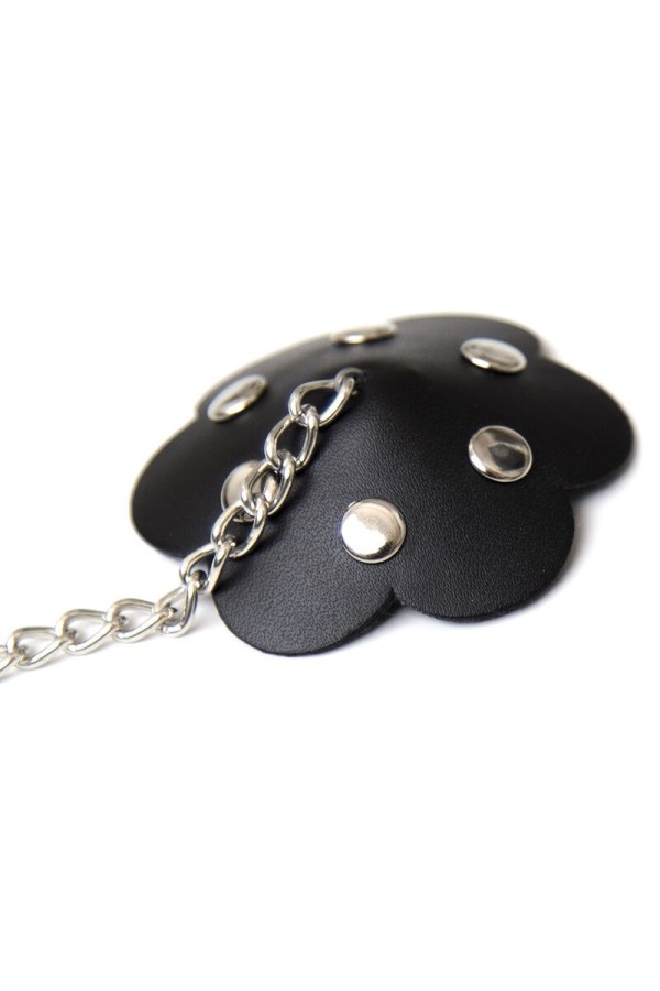 Blütenblatt-Nippelschild mit Kette von Ohmama Fetish kaufen | Fesselliebe