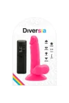 Flexibelr Vibrierender Dildo 17 Cm - Rosa von Diversia kaufen - Fesselliebe