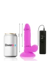 Flexibelr Vibrierender Dildo 17 Cm - Lila von Diversia kaufen - Fesselliebe