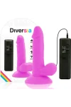 Flexibelr Vibrierender Dildo 17 Cm - Lila von Diversia kaufen - Fesselliebe