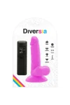 Flexibelr Vibrierender Dildo 17 Cm - Lila von Diversia kaufen - Fesselliebe