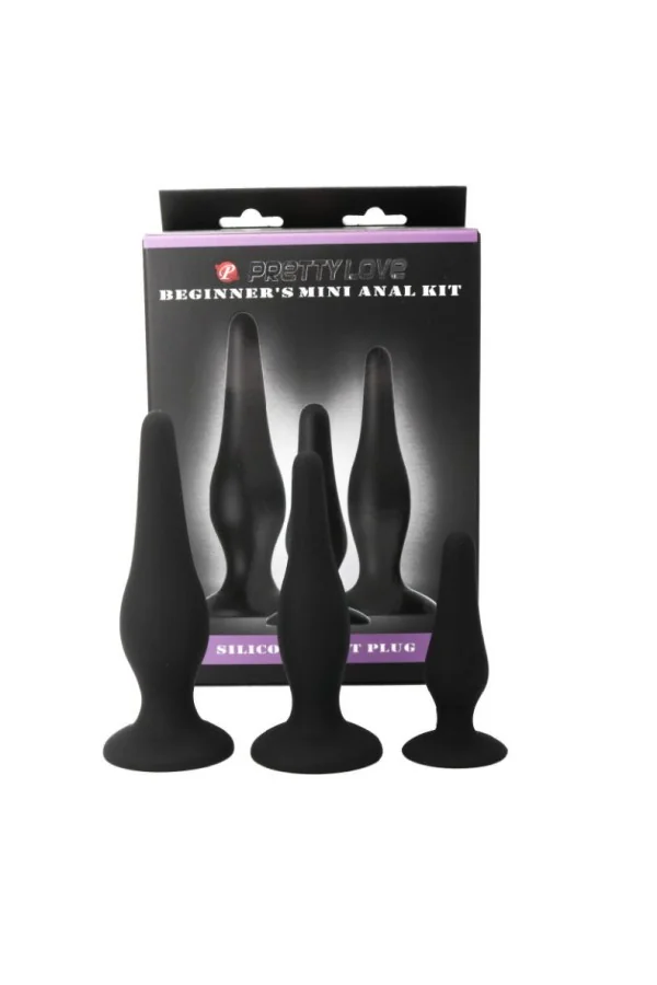 Analplugs Silikon Initiations Kit von Pretty Love Bottom kaufen - Fesselliebe