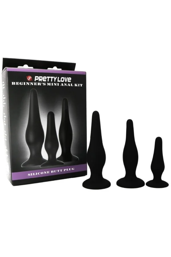 Analplugs Silikon Initiations Kit von Pretty Love Bottom kaufen - Fesselliebe