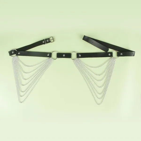 Lederkettengürtel Schwarz Einheitsgrösse von Subblime Fetish kaufen | Fesselliebe