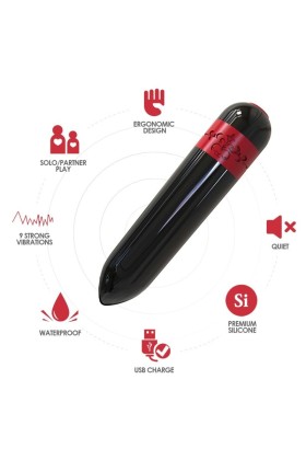 Rocket Vibrator Bullet mit Fernbedienung Schwarz von Armony Stimulators kaufen | Fesselliebe