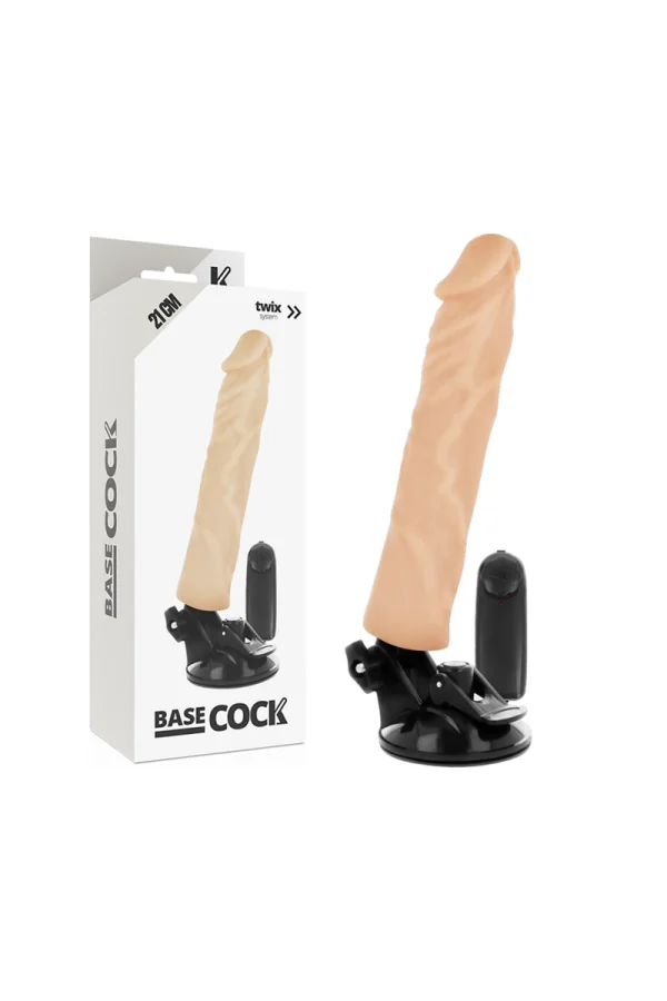 Realistischer Vibrator Fernsteuerbar Hautfarben 21cm von Basecock kaufen - Fesselliebe