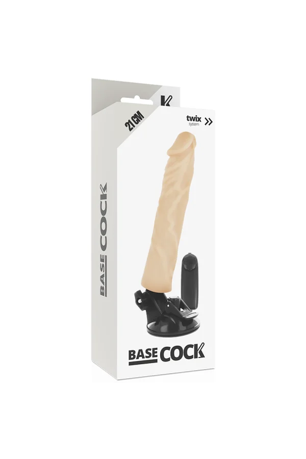 Realistischer Vibrator Fernsteuerbar Hautfarben 21cm von Basecock kaufen - Fesselliebe