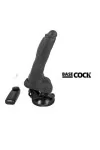 Realistischer Vibrator Fernsteuerbar Schwarz 20cm von Basecock kaufen - Fesselliebe