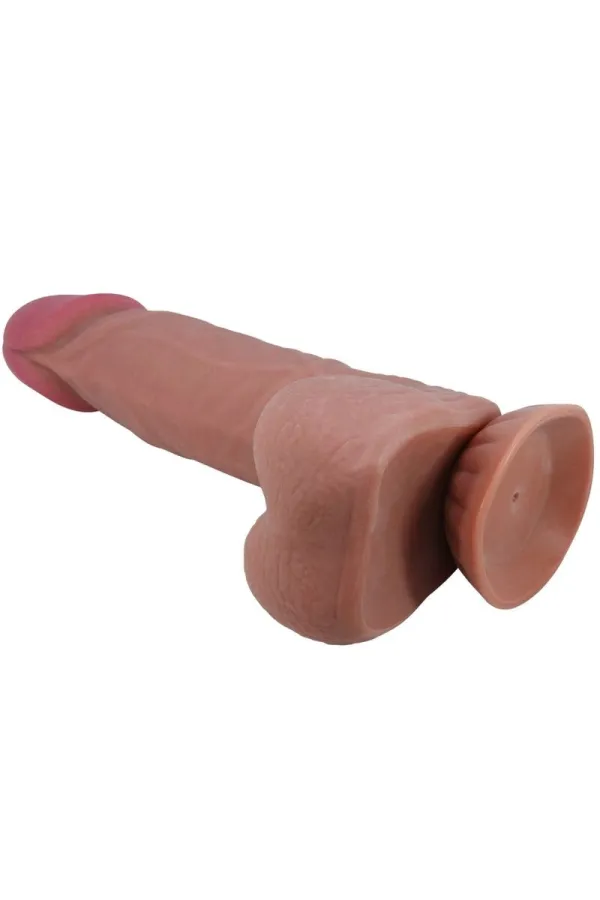 PRETTY LOVE - SLIDING SKIN SERIES REALISTISCHER DILDO MIT GLEITENDEM BRAUNEN HAUT-SAUGNAP 21,8 CM kaufen - Fesselliebe