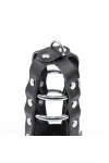 Fetish Abschliessbarer Kunstleder Penis Cage Metallische Ringe von Ohmama Fetish kaufen - Fesselliebe