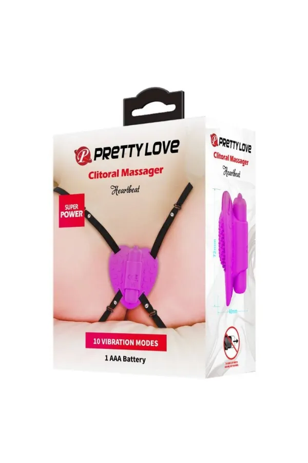 Heartbeat Clitoris Massager 10 Vibrationsmodi Lila von Pretty Love Flirtation kaufen - Fesselliebe