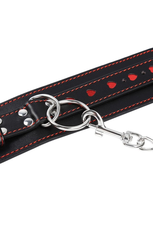 Handschellen mit Herzeinlagen von Ohmama Fetish kaufen | Fesselliebe