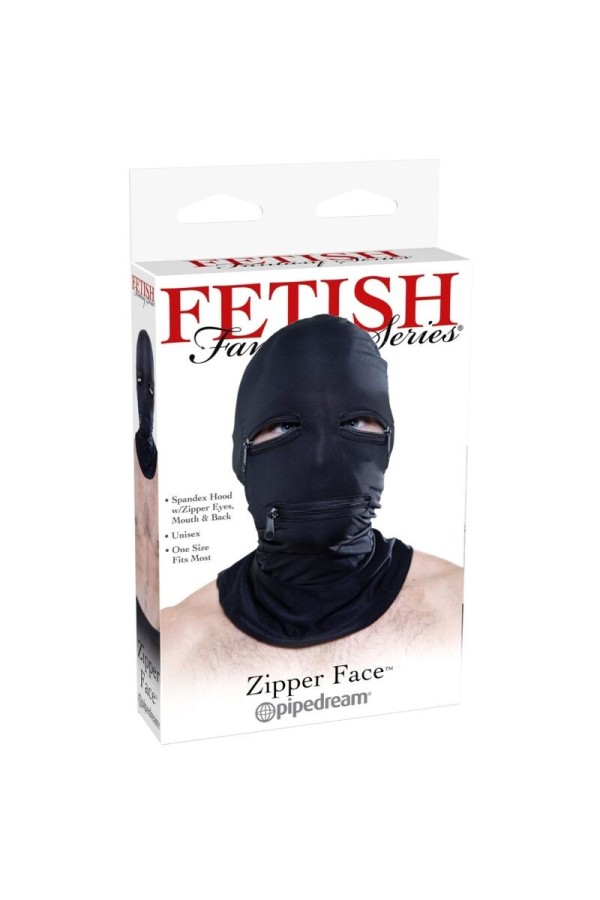 Kapuze mit Reissverschlüssen Schwarz von Fetish Fantasy Series kaufen | Fesselliebe