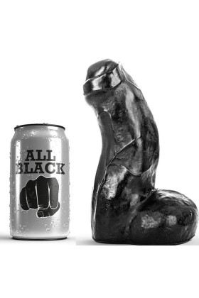 Realistischer Dong Schwarz 17 cm von All Black kaufen | Fesselliebe