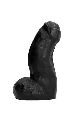 Realistischer Dildo Schwarz 17 cm von All Black