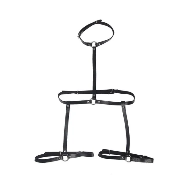Körperharness aus Leder, Schwarz, One Size (S-L) von Subblime Fetish kaufen | Fesselliebe