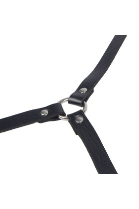 Körperharness aus Leder, Schwarz, One Size (S-L) von Subblime Fetish kaufen | Fesselliebe