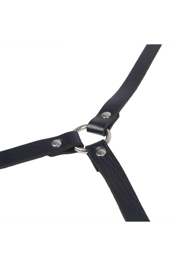 Körperharness aus Leder, Schwarz, One Size (S-L) von Subblime Fetish kaufen | Fesselliebe