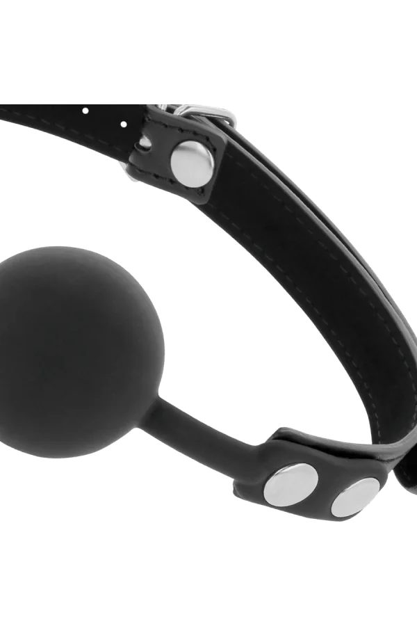 Ball Mundknebel Silikon Schwarz von Darkness Bondage kaufen - Fesselliebe