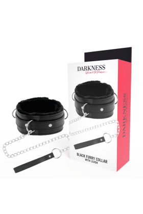 Bequeme Halskette mit Lederkette von Darkness Bondage kaufen | Fesselliebe