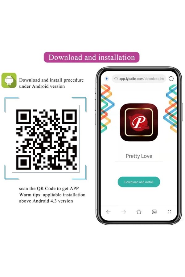 Vibrierendes Ei der Nymphe, App-Gesteuert, Lila von Pretty Love Bottom kaufen | Fesselliebe