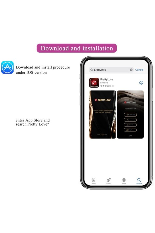 Vibrierendes Ei der Nymphe, App-Gesteuert, Lila von Pretty Love Bottom kaufen | Fesselliebe