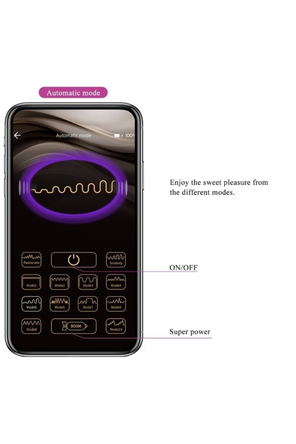 Vibrierendes Ei der Nymphe, App-Gesteuert, Lila von Pretty Love Bottom kaufen | Fesselliebe
