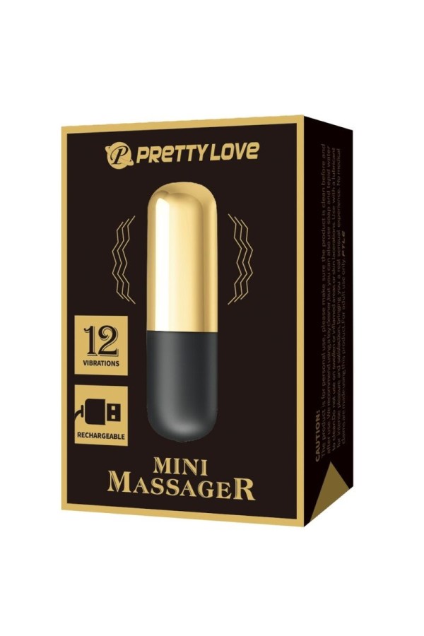 Goldener wiederaufladbarer Kugelvibrator von Pretty Love Bottom kaufen | Fesselliebe