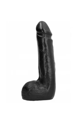 Weicher Schwarzer realistischer Dildo 20 cm von All Black