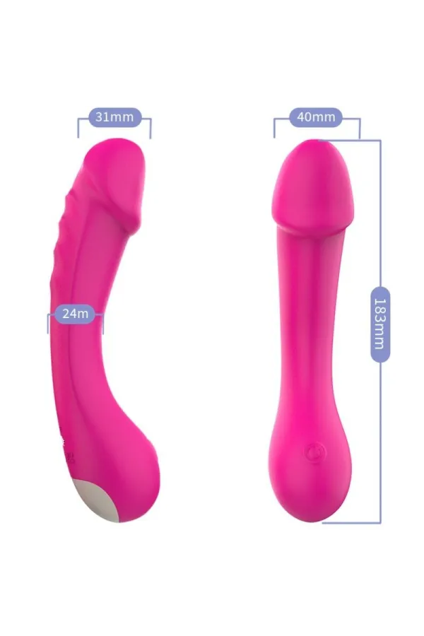 Dildo Vibrator G-Spot Silikon Fuchsia von Armony Vibrators kaufen - Fesselliebe