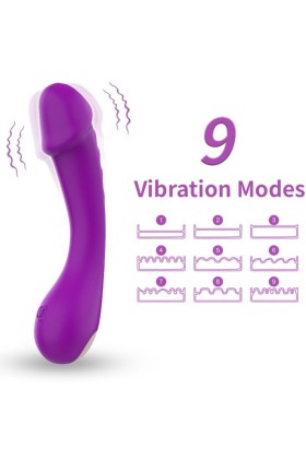 Dildo Vibrator G-Spot Silikon Lila von Armony Vibrators kaufen | Fesselliebe