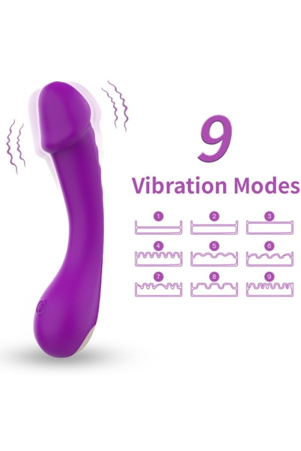 Dildo Vibrator G-Spot Silikon Lila von Armony Vibrators kaufen | Fesselliebe