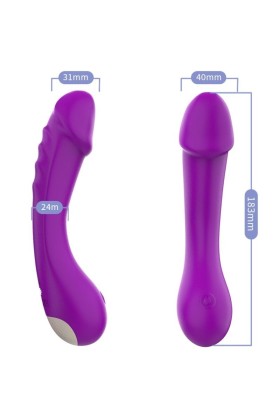 Dildo Vibrator G-Spot Silikon Lila von Armony Vibrators kaufen | Fesselliebe