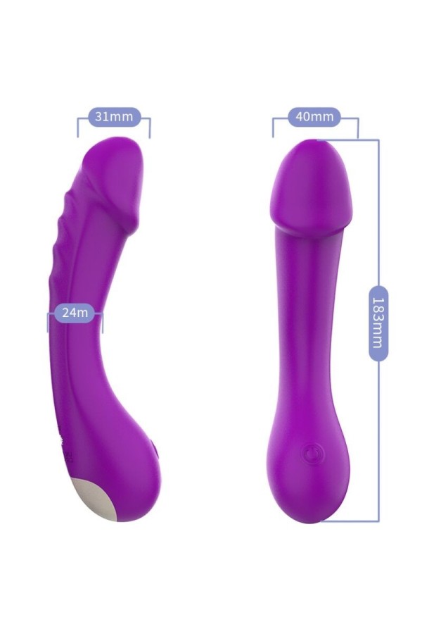Dildo Vibrator G-Spot Silikon Lila von Armony Vibrators kaufen | Fesselliebe