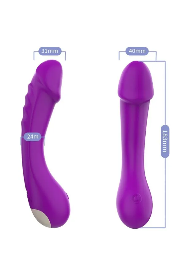 Dildo Vibrator G-Spot Silikon Lila von Armony Vibrators kaufen - Fesselliebe