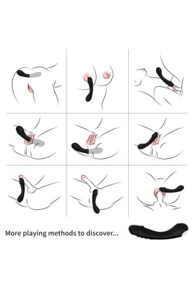 Dildo Vibrator G-Spot Silikon Schwarz von Armony Vibrators kaufen | Fesselliebe
