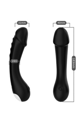 Dildo Vibrator G-Spot Silikon Schwarz von Armony Vibrators kaufen | Fesselliebe